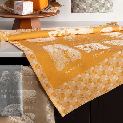 Pa&ntilde;o de cocina Fromages Cendre 60x80 100% algodon