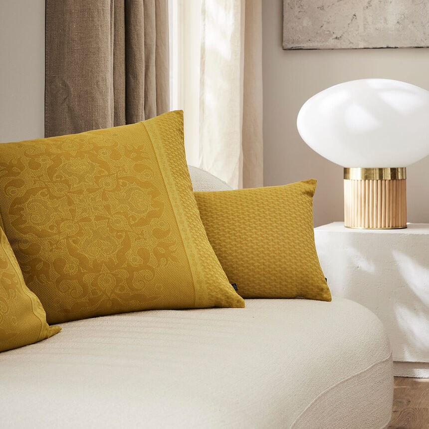 Funda de coj&iacute;n Palais V&eacute;nitien Ocre 50x50 100% algod&oacute;n, , hi-res image number 1