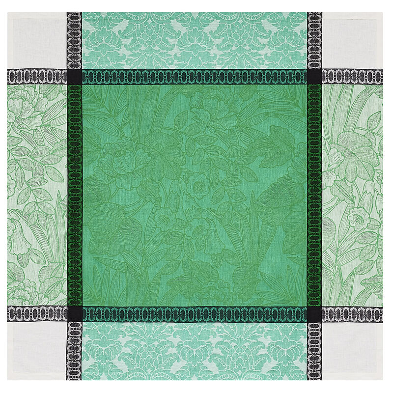 Mantel Escapade Tropicale Caméléon 120x120 100% lino, , hi-res image number 5