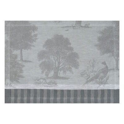 Individual Souveraine  Argent 50x36 100% lino,  Individual Souveraine  Argent 50x36 100% lino