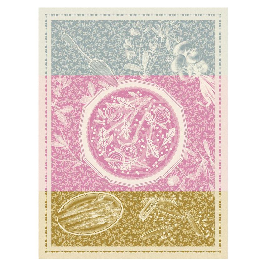 Pa&ntilde;o de cocina Tarte Printani&egrave;re Gourmande 60x80 100% algodon, , hi-res image number 0