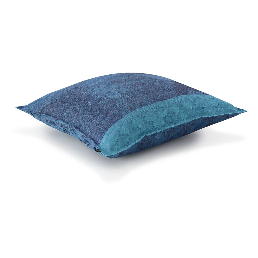 Funda de coj&iacute;n Symphonie Baroque Crepuscule 48x48 100% lino, , hi-res image number 3