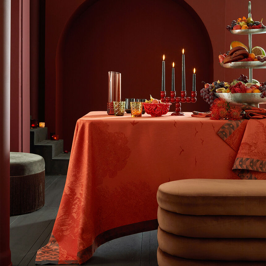 Mantel For&ecirc;t enchant&eacute;e Automne 175x175 100% algodon, , hi-res image number 0