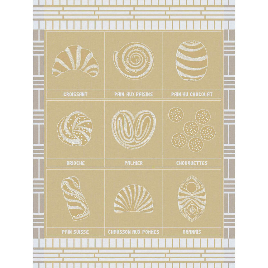Pa&ntilde;o de cocina Haute viennoiserie Cr&egrave;me 60x80 100% algodon, , hi-res image number 0