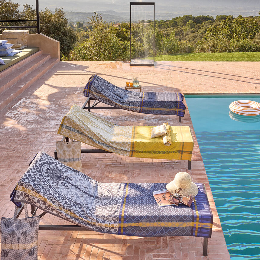 Toalla de playa Palmeraie D&eacute;sert 100x200 100% algod&oacute;n, , hi-res image number 0