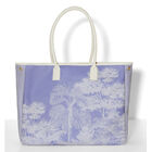 Bolsa de hombro Paysage Bleu  100% algodon, revestimiento acrílico. Adornos: Piel de vaca, , hi-res image number 2