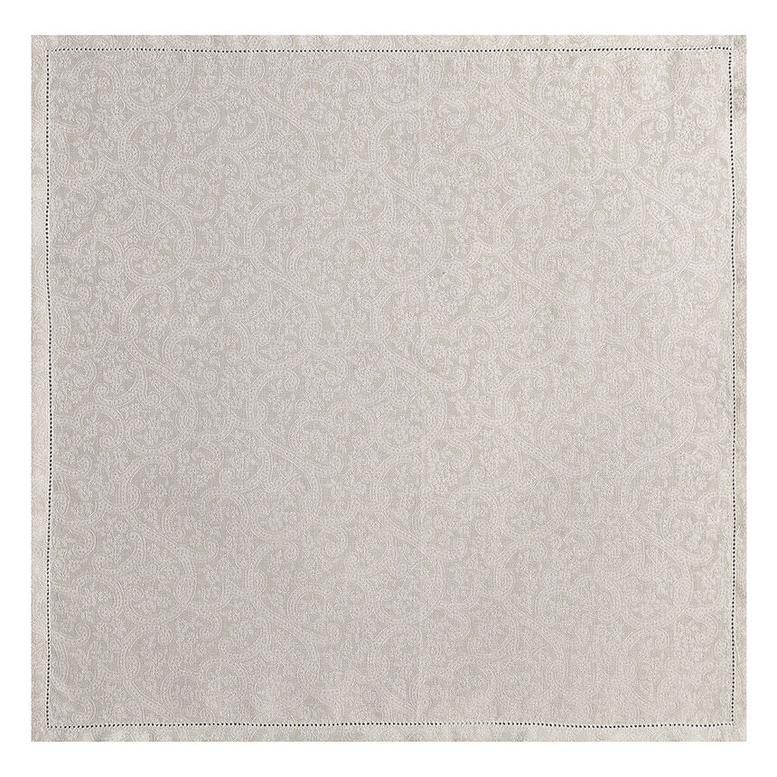 Servilleta Portofino Fiori Sabbia 58x58 100% lino, , hi-res image number 0