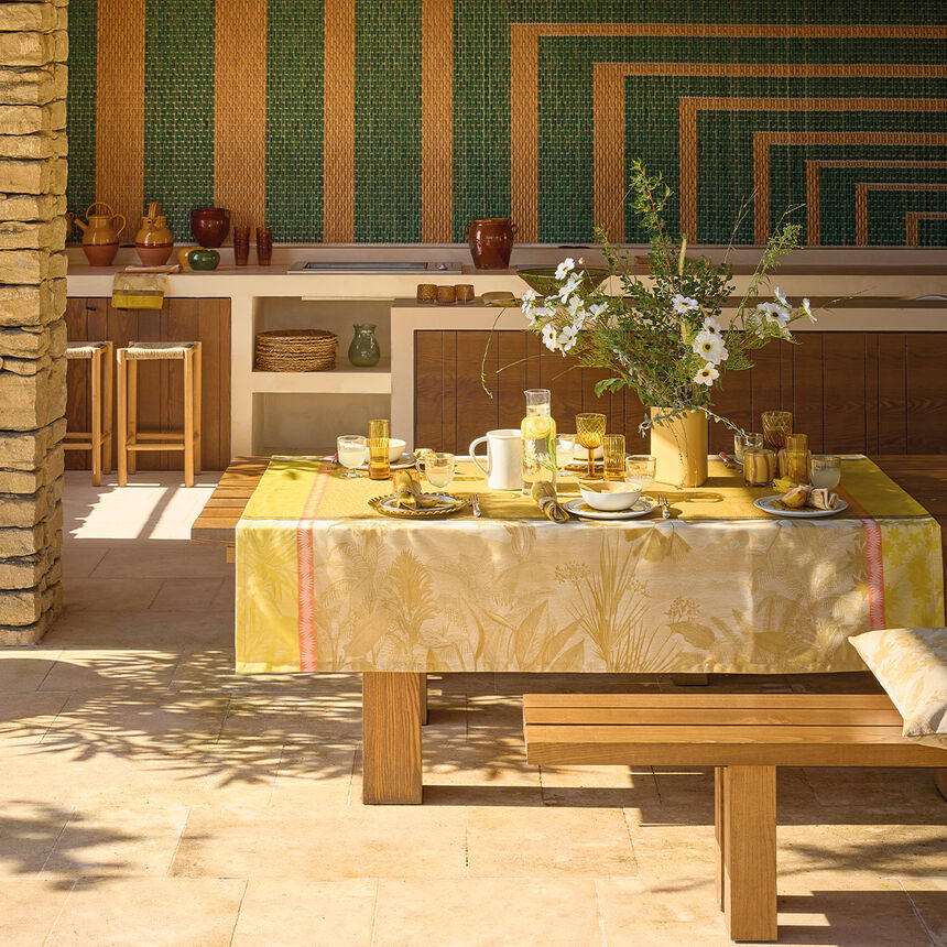 Mantel Sinhar&acirc;ja Fauve 175x175 100% algod&oacute;n, , hi-res image number 0