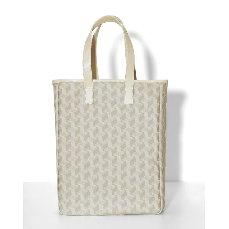 Bolsa de mano Picto Beige 100% algodon, revestimiento acrílico. Adornos: Piel de vaca, , hi-res image number 1