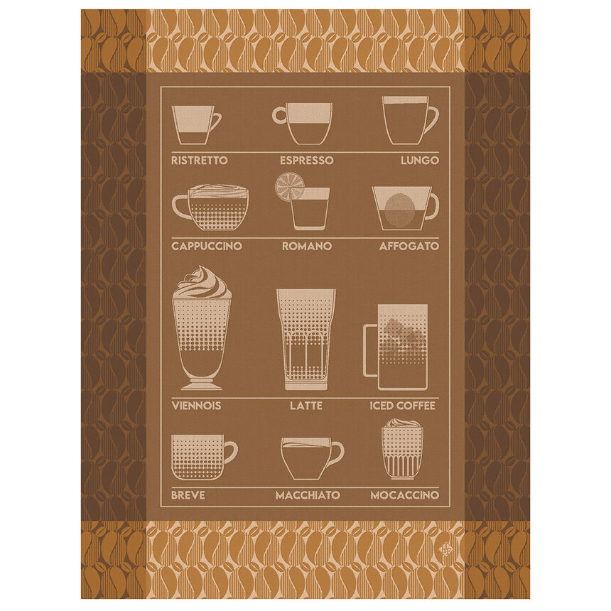 Pa&ntilde;o de cocina Barista Moccacino 60x80 100% algod&oacute;n, , hi-res image number 0