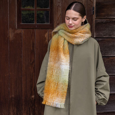 Bufanda H&ocirc;tel particulier Mohair x Brun de Vian-Tiran
