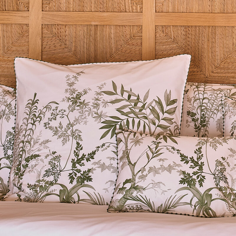 Funda de almohada Jardin d'Eden Lierre 80x80 100% algod&oacute;n, , hi-res image number 0