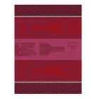 Paño de cocina Vin en Bouteille Rouge 60x80 100% algodon, , hi-res image number 1