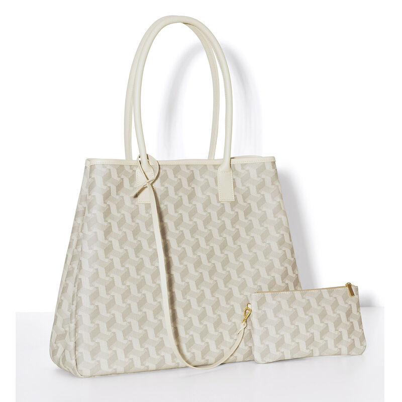 Bolsa de hombro Picto Beige  100% algodon, revestimiento acrílico. Adornos: Piel de vaca, , hi-res image number 2