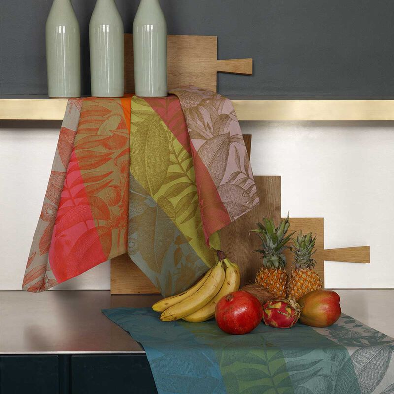 Paño de cocina Fruits exotiques Cocktail 60x80 100% algodon, , hi-res image number 1