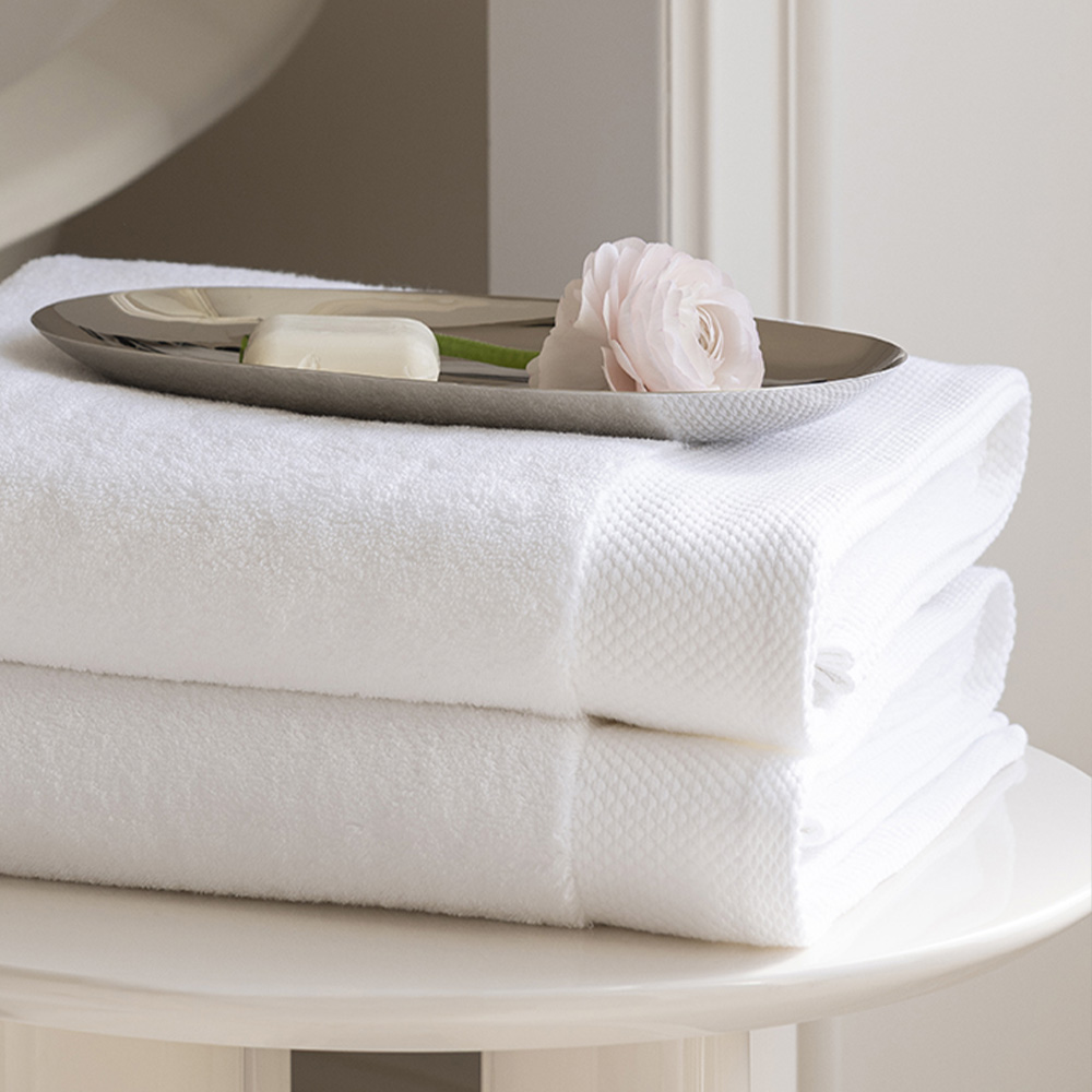 Toallas de baño apiladas